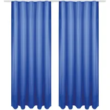 Bestgoodies Dekoschal Ellen Universalband Blickdicht 2er Pack - 140x175 cm x 175 cm Blau