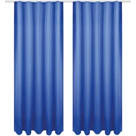 Bestgoodies Dekoschal Ellen Universalband Blickdicht 2er Pack - 140x175 cm x 175 cm Blau