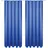 Bestgoodies Dekoschal Ellen Universalband Blickdicht 2er Pack - 140x175 cm x 175 cm Blau