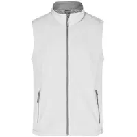 Men's Promo Softshell Vest Softshellweste für Promotion und Freizeit weiß, Gr. M