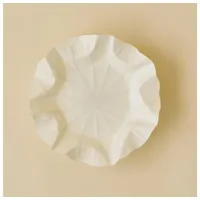 Bookchair Flexible Hanji-Papierschale Lotusblatt (S) Weiß – Ablage /