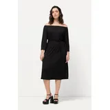 Ulla Popken Kleid Midikleid Schwarz 46/48
