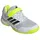 adidas Hallen-Indoorschuhe Speedcourt Velcro weiss/lime Kinder