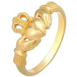 Elli Claddagh Herz Krone Königlich 925 Silber Ringe   Damen 