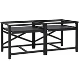 vidaXL Waschmaschinen-Podest 2 Stk. Schwarz 120 x 56 x 52 cm