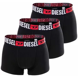 DIESEL Herren Boxershorts, 3er Pack - UMBX-DAMIENTHREEPACK, Trunks, Cotton Stretch Schwarz2 M