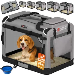 Hundebox faltbar L 70x52x50cm Grau