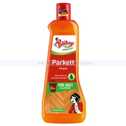 Parkettreiniger Poliboy Parkett Pure Kraft Konzentrat 500 ml Mit Nässeschutzformel und natürlichem Avocado- und Sesamöl