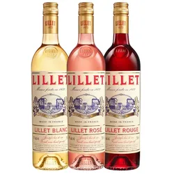 Lillet 3er Set - Blanc, Rose & Rouge