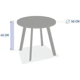 Hesperide Gartentisch Metall saona, ø 50 cm Gartenmöbel, Gartentische,