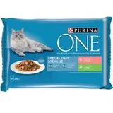 Sparpaket PURINA ONE 24 x 85 g - Sterilcat Lachs und Truthahn