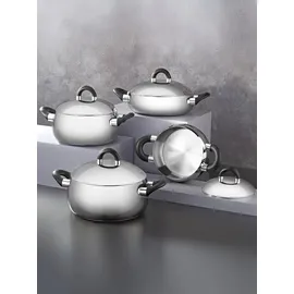 Hascevher Topf-Set 8-tlg. Kochtopf + Glasdeckel