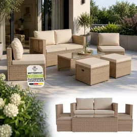 Juskys Salou Loungeset creme