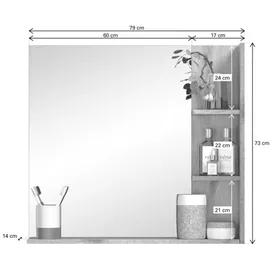 xonox.home Mason 4-tlg. Nox Oak / Basalt grau