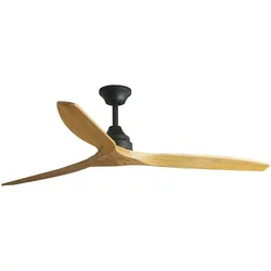 Faro ALO L Schwarz/Holz DC-Ventilator