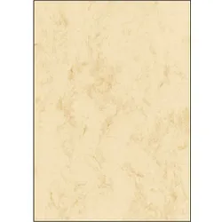 SIGEL Briefpapier Marmor beige DIN A4 200 g/qm 50 Blatt