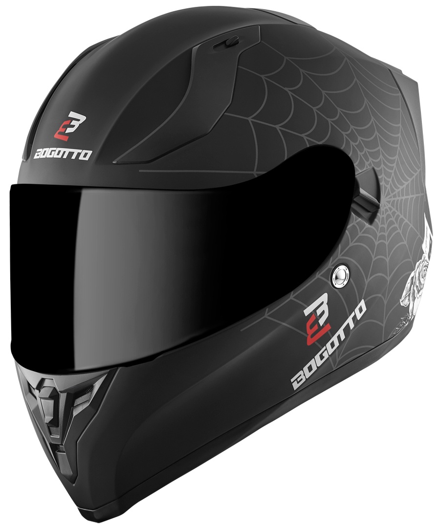 Bogotto V128 Grim Helm, schwarz-grau, Größe 2XL