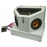 Sandstrahlkabine 30l Sandstrahlgerät mit Fußpedal inkl. Zubehör | Sandstrahler mit Beleuchtung | Druckluft Strahlgerät