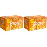 MORE Fizi, 6 x 330ml, Orange, Ballaststoff-Limo mit 10 g Ballaststoffe pro Dose (Packung mit 2)