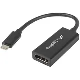 LANBERG Adapter USB-C > DisplayPort 0,15 m Schwarz