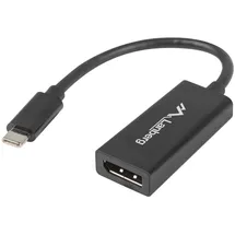 LANBERG Adapter USB-C > DisplayPort 0,15 m Schwarz