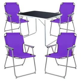 Mojawo Camping Set 5-tlg Lila