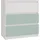 Topeshop Kinderkommode M3 40 x 70 x 75 cm Spanplatte weiß/mint