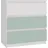 Topeshop Kinderkommode M3 40 x 70 x 75 cm Spanplatte weiß/mint