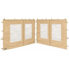 Quick Star Seitenwand für Pavillon 3x4 m 2 Stück 3,00 x 4,00 m Beige