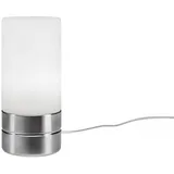 meineWunschleuchte Kleine Zylinder Tischleuchte Silber