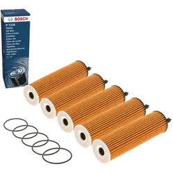 5x Ölfilter BOSCH F 026 407 238 für Mercedes-Benz E