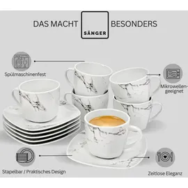 sänger Bilgola Kaffeetasse 0,175 l Weiß 12 St.