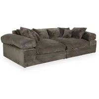 Megasofa self ALINA (BHT 268x86x135 cm) - grün - BHT 268x86x135 cm