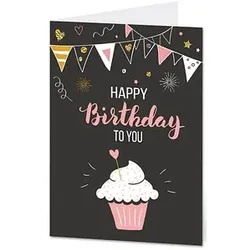 LUMA Geburtstagskarte Happy Birthday DIN B6