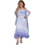 Disney Offizielles Deluxe Frozen Elsa Kostüm Mädchen, Elsa Kleid Mädchen, Eiskönigin Kostüm Mädchen, Elsa Kostüm Kinder, Karneval Fashingskostüm Prinzessin Kostüm für Kinder S