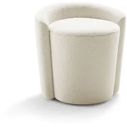 Cruise Sitzhocker mit niedriger Lehne Poodlestoff