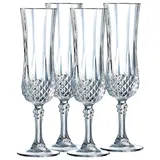 CreaTable Creatable, Sektkelch 4er-Set Longchamp - B/H/T ca. 16,00x24,00x18,50