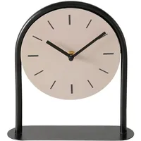 Boltze Tischuhr beige/schwarz H22cm aus Eisen