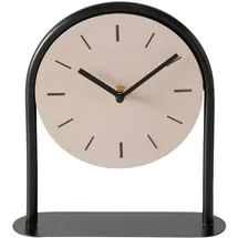 Boltze Tischuhr beige/schwarz H22cm aus Eisen