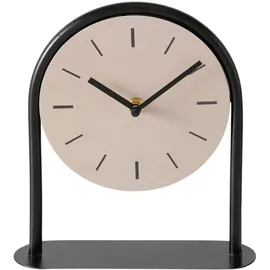 Boltze Tischuhr beige/schwarz H22cm aus Eisen