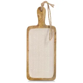 Zeller Servierbrett Mangoholz, beige 38x15,2x2,5cm