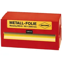 Record Metallfolie Messing 150 x 2500 x 0,150 mm