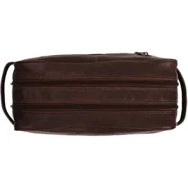 The Chesterfield Brand Stefan Kulturbeutel Leder 29 cm, Necessaire, Braun