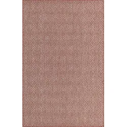 Teppich "Outdoor Crosses Lagerräumung", rot (rostrot, elfenbeinfarben), B:152cm H:4mm L:244cm, Polypropylen (PP), MYFLAIR MÖBEL & ACCESSOIRES, Teppiche, Flachgewebe, In- und Outdoor geeignet