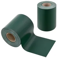 [en.casa] Sichtschutzfolie 35 m x 19 cm Moosgrün PVC