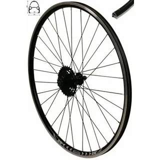 REDONDO 28 Zoll Hinterrad Laufrad Felge Schwarz + 9 fach Shimano Kassette