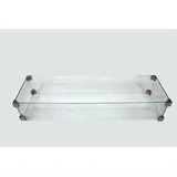 ELEMENTI Feuerschutz Glasumrandung transparent 110 x 10 x 35 cm