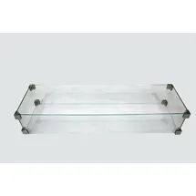 ELEMENTI Feuerschutz Glasumrandung transparent 110 x 10 x 35 cm