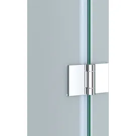 doporro Duschkabine 90x90 viertelkreis Dusche Duschabtrennung inkl. flache-Duschwanne ESG-Sicherheitsglas Satiniert Easy-Clean-Beschichtung Ravenna02VS