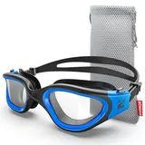 ZIONOR Optische Schwimmbrille, G1 Auslaufsicher (Schwarzblau -300)